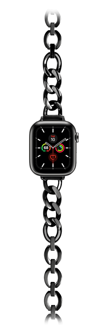 Apple Watch Series 7-9 (45mm) - Chain Bracelet 45mm (Series 7-9) - Black