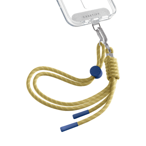 - - Rope Wrist Strap - Buttercream Yellow