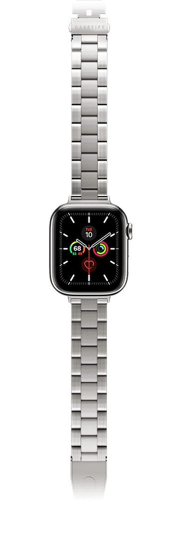 Apple Watch Series 7-9 (45mm) - Titanium 3-Link Band 45mm (Series 7-9) - Natural Titanium