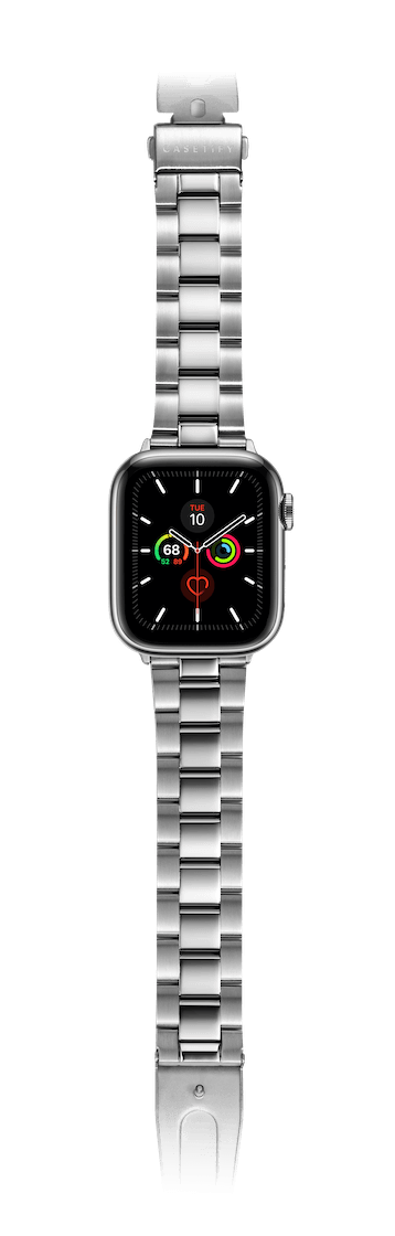 Apple Watch Series 7-9 (45mm) - Stainless Steel 3-Link Band 45mm (Series 7-9) - Silver