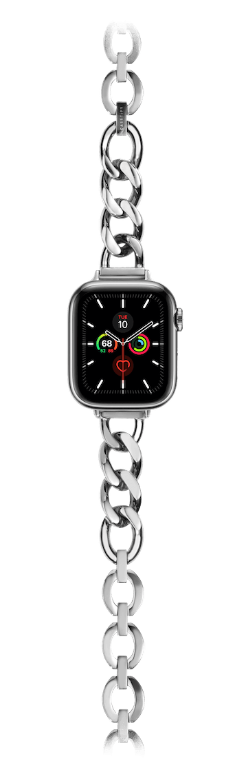 Apple Watch Series 7-9 (45mm) - Chain Bracelet 45mm (Series 7-9) - Silver